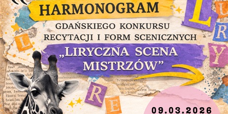 Lista uczestników oraz harmonogram konkursu „Liryczna Scena Mistrzów” 2026